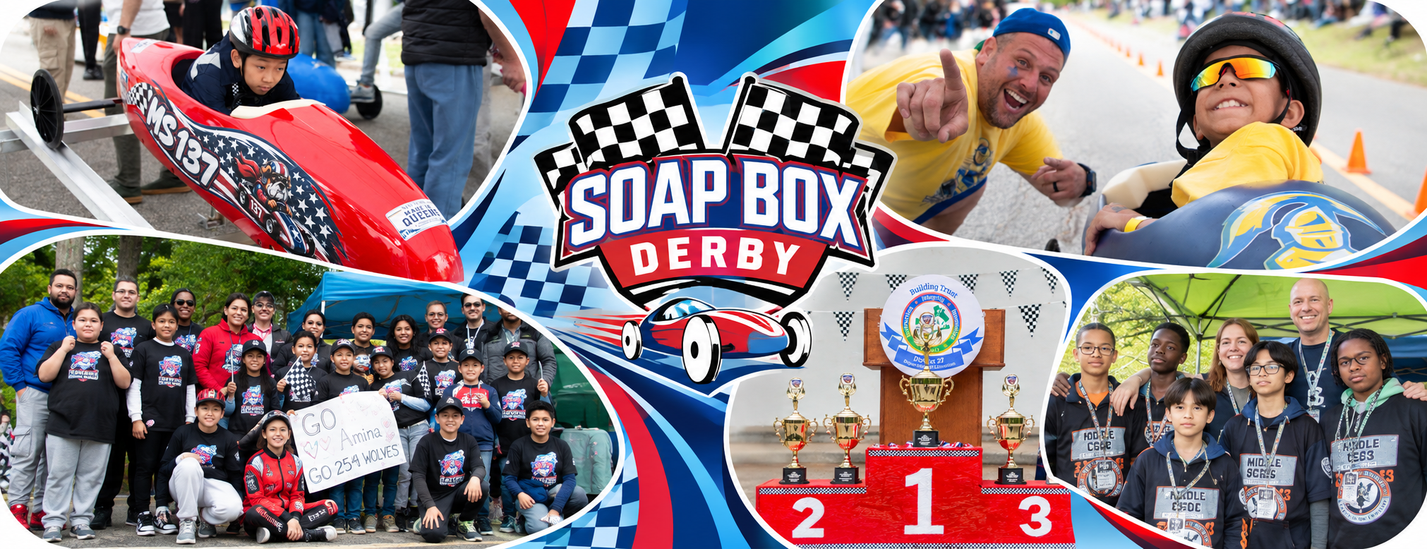 District 27 Soap Box Derby banner